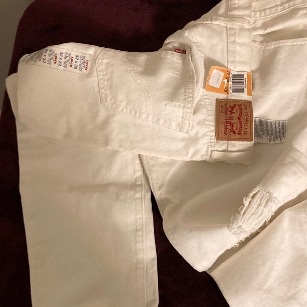 Levi distressed button fly